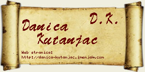 Danica Kutanjac vizit kartica